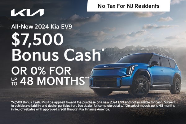 2024 Kia EV9 Bonus Cash or APR Offer