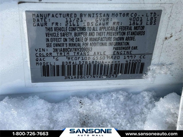 2022 Nissan Sentra SV