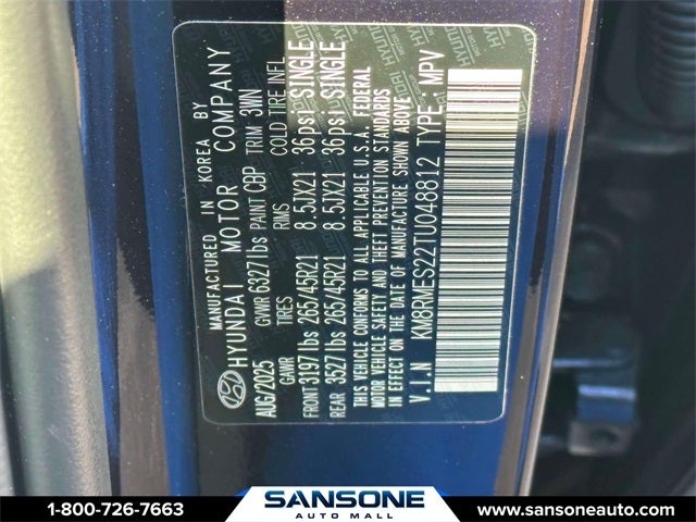 2026 Hyundai Palisade Calligraphy