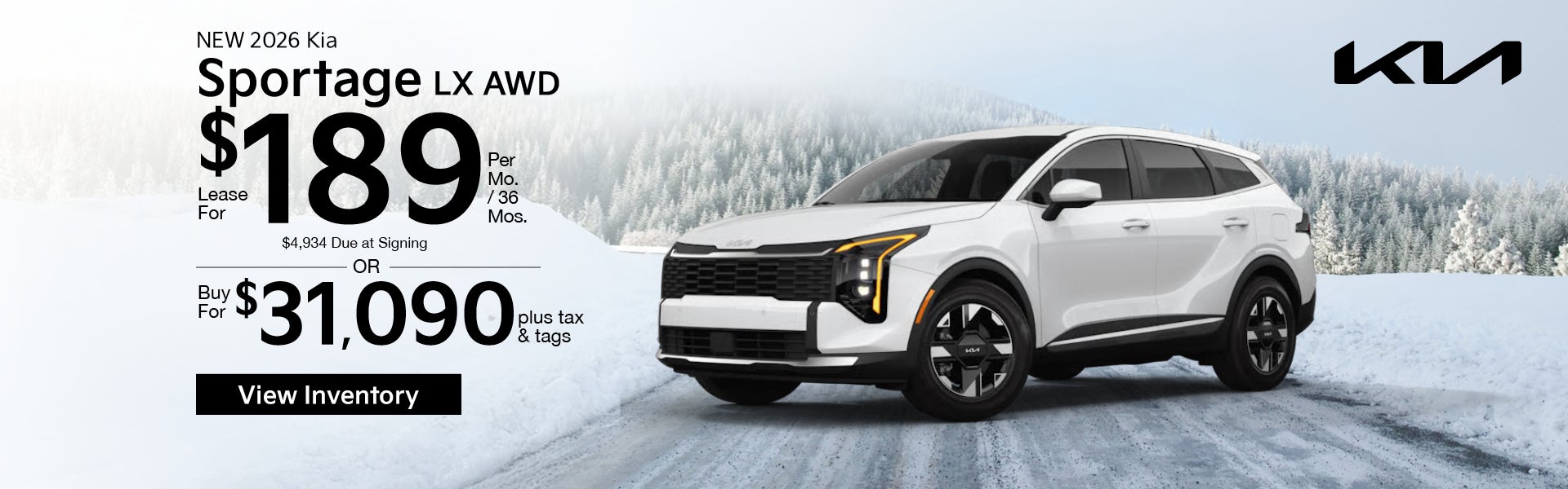 New 2026 Kia Sportage LX AWD