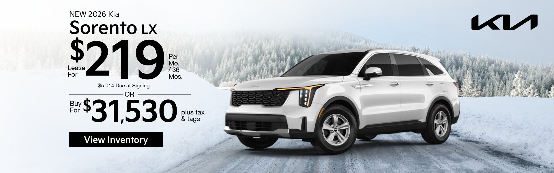 New 2026 Kia Sorento LX 