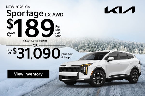 New 2026 Kia Sportage LX AWD