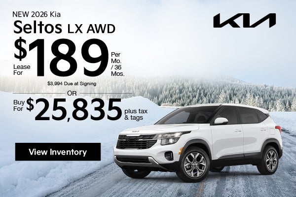 New 2026 Kia Seltos LX AWD