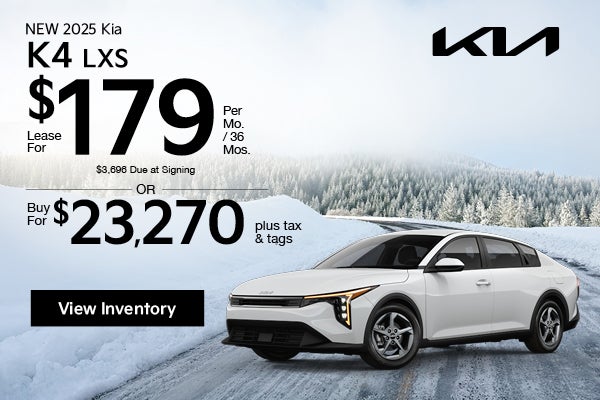 New 2025 Kia K4 LXS 