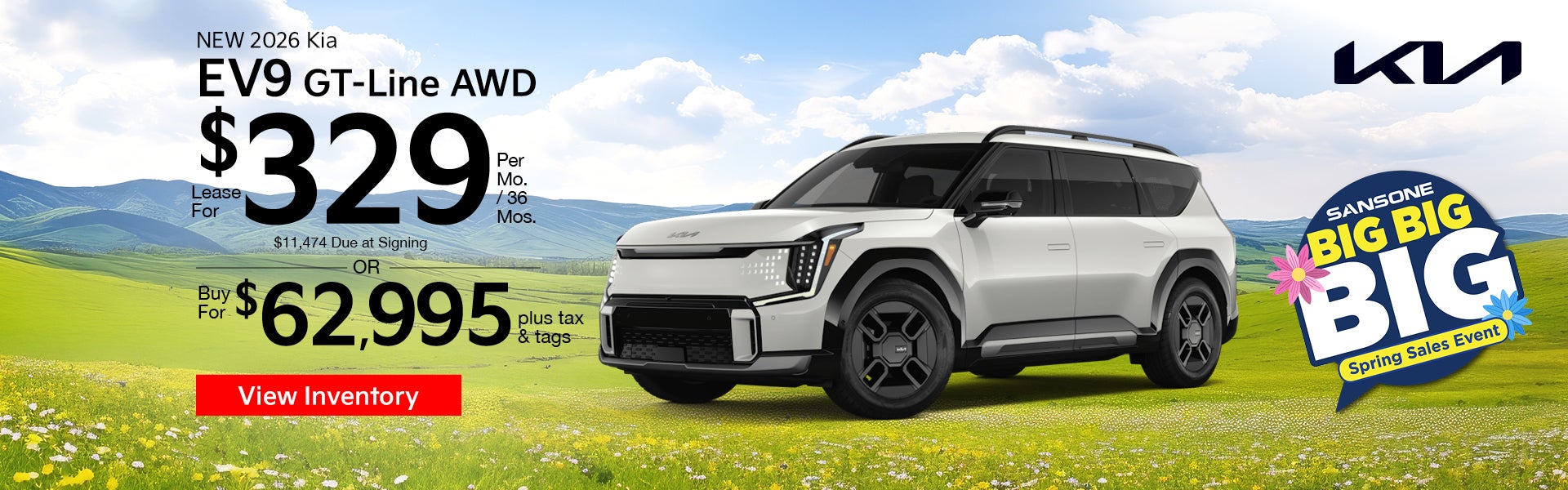 New 2026 Kia EV9 GT-Line AWD