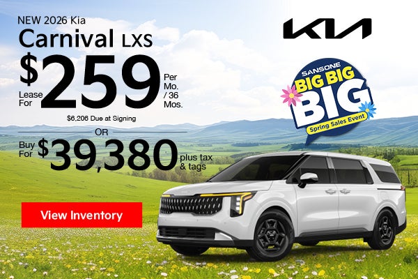 New 2026 Kia Carnival LXS