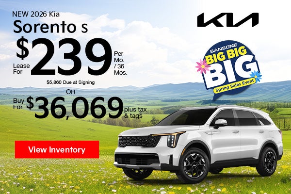 New 2026 Kia Sorento S 