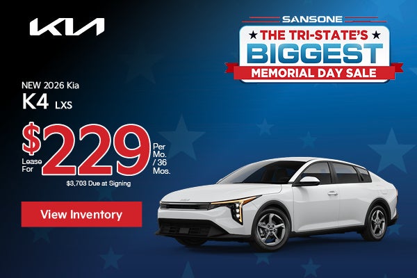 New 2026 Kia K4 LXS