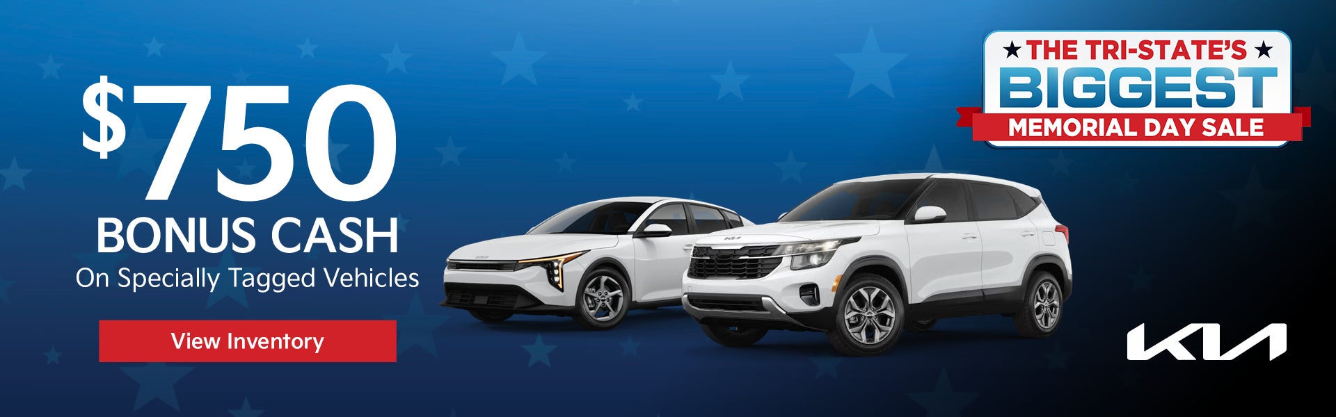 $750 Bonus Cash on Specially Tagged Vehicles