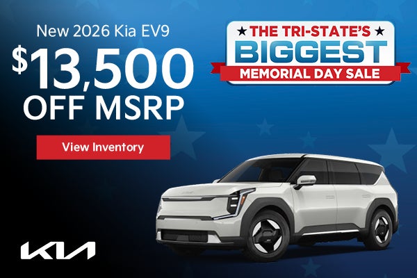 New 2026 Kia EV9 $13,500 Off MSRP