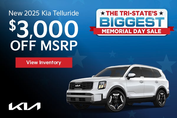 New 2025 Kia Telluride $3,000 Off MSRP