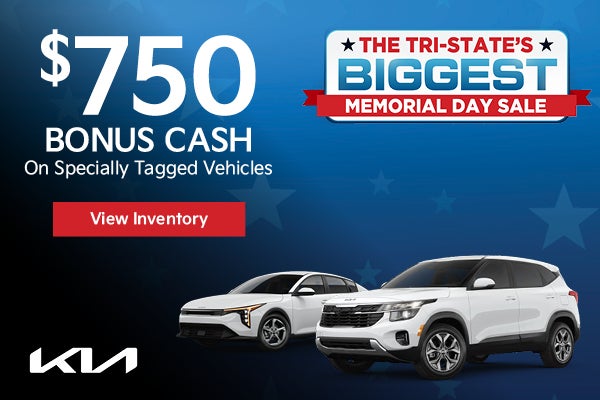 $750 Bonus Cash on Specially Tagged Vehicles