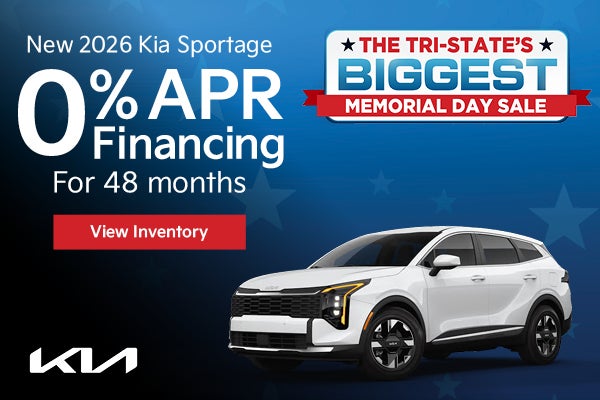 New 2026 Kia Sportage 0% APR Financing for 48 months