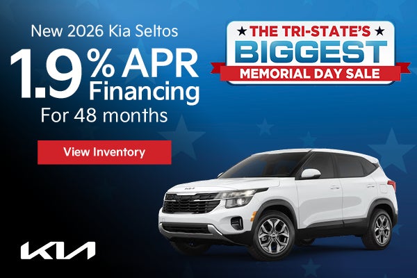 New 2026 Kia Seltos 1.9% APR Financing for 48 months