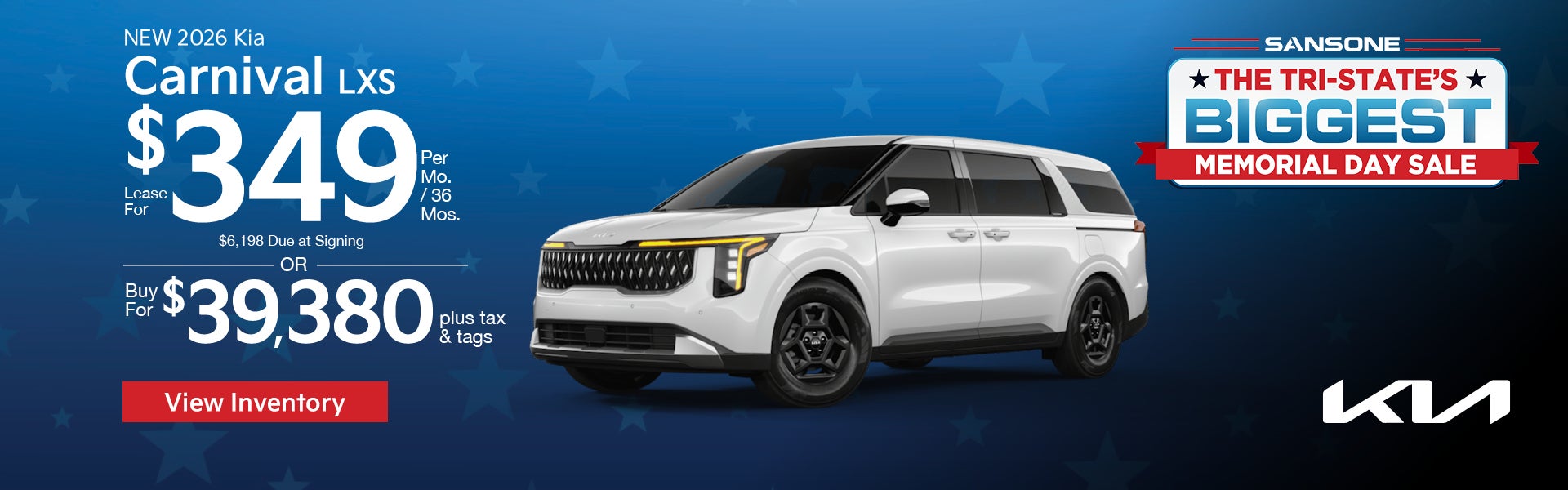 New 2026 Kia Carnival LXS