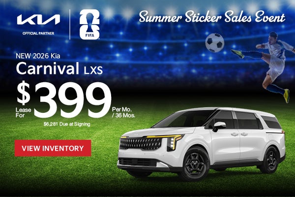 New 2026 Kia Carnival LXS