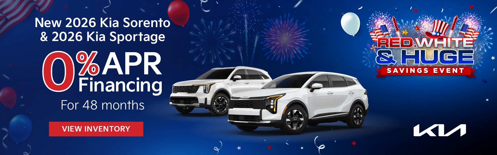 New 2026 Kia Sorento and 2026 Kia Sportage
