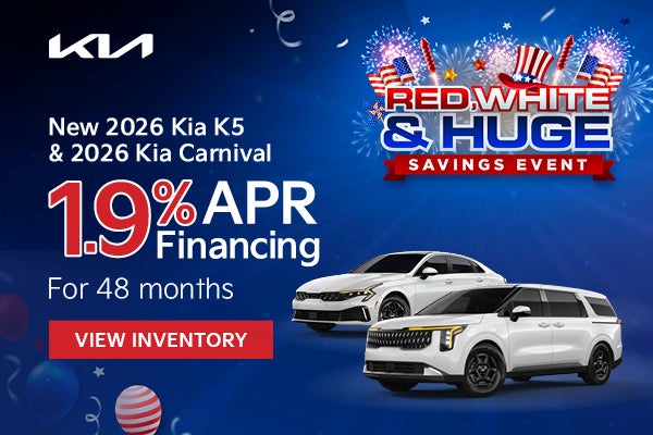 New 2026 Kia K5 and 2026 Kia Carnival 
