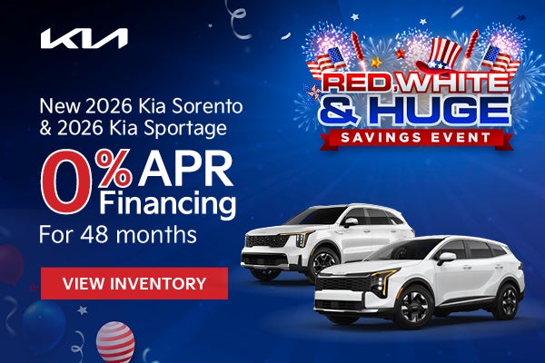 New 2026 Kia Sorento and 2026 Kia Sportage