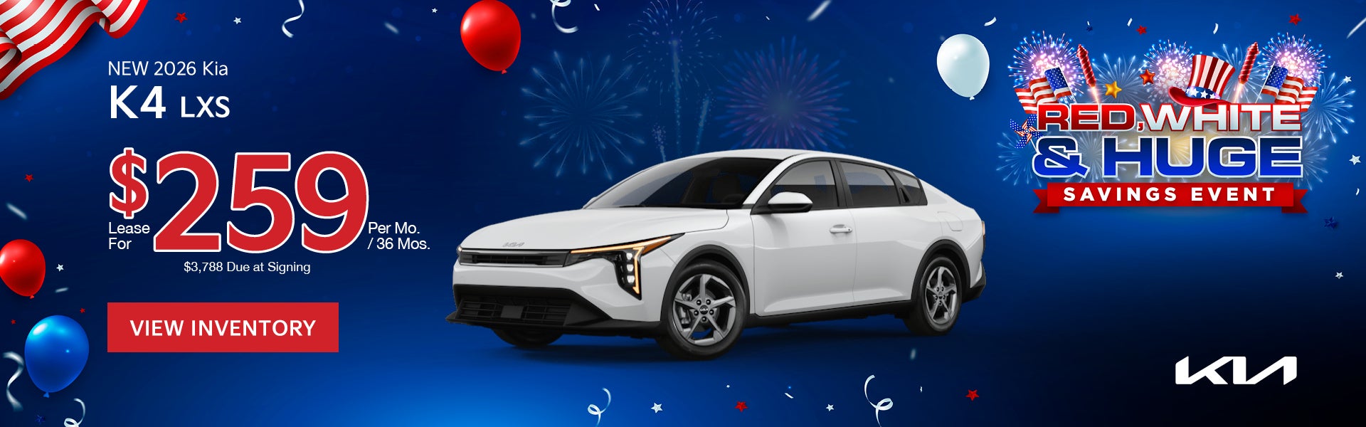 New 2026 Kia K4 LXS 