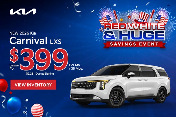 New 2026 Kia Carnival LXS