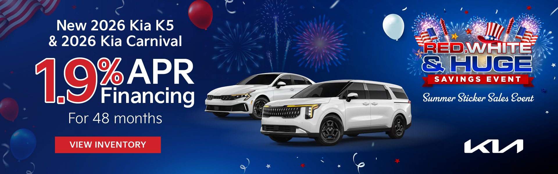 New 2026 Kia K5 and 2026 Kia Carnival 