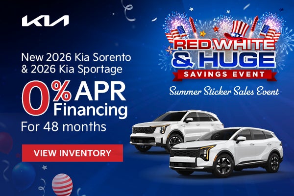 New 2026 Kia Sorento and 2026 Kia Sportage
