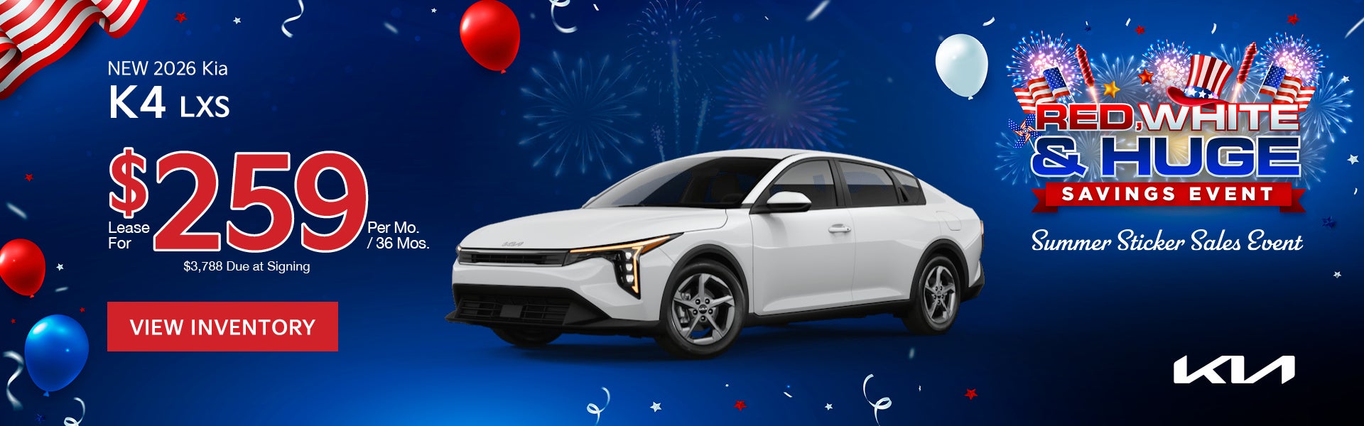 New 2026 Kia K4 LXS 