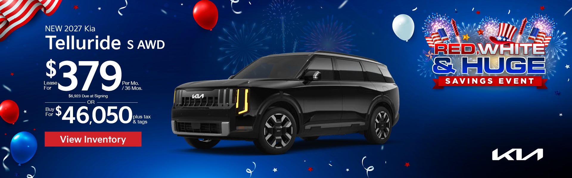 New 2027 Kia Telluride S AWD