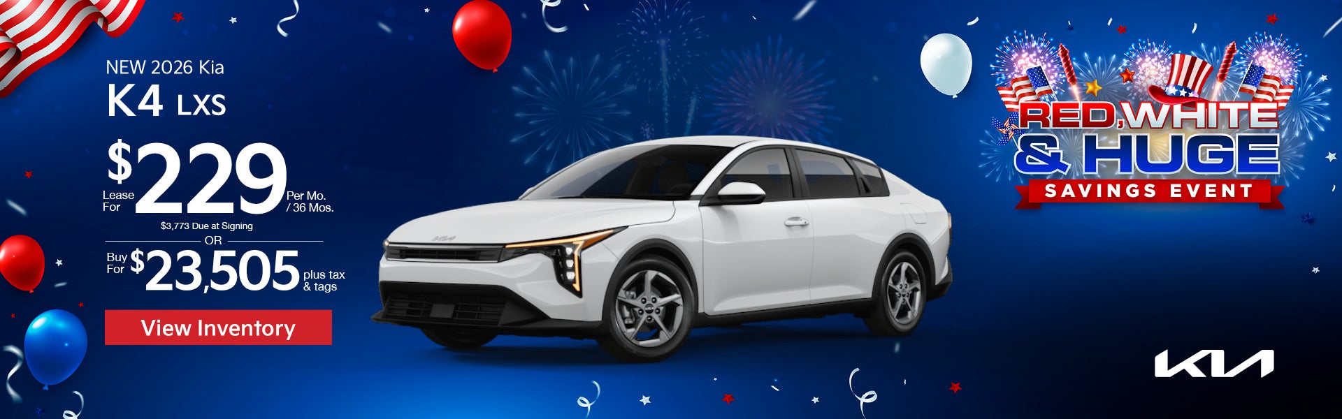 New 2026 Kia K4 LXS 