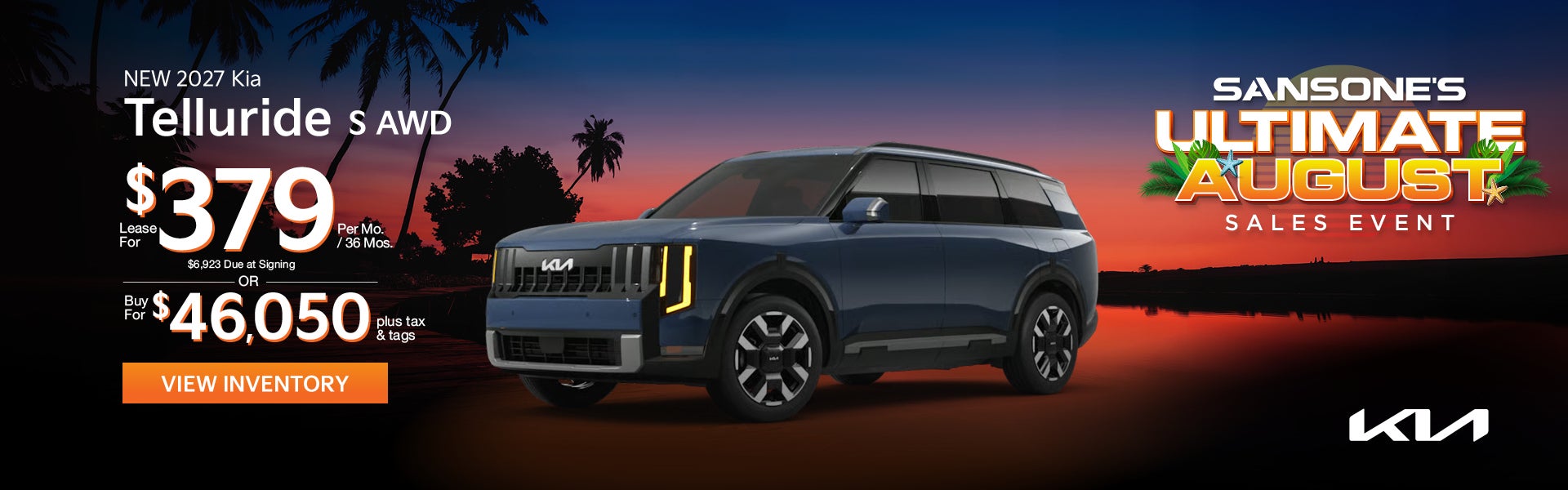 New 2027 Kia Telluride S AWD