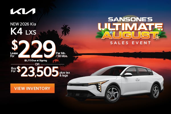 New 2026 Kia K4 LXS 