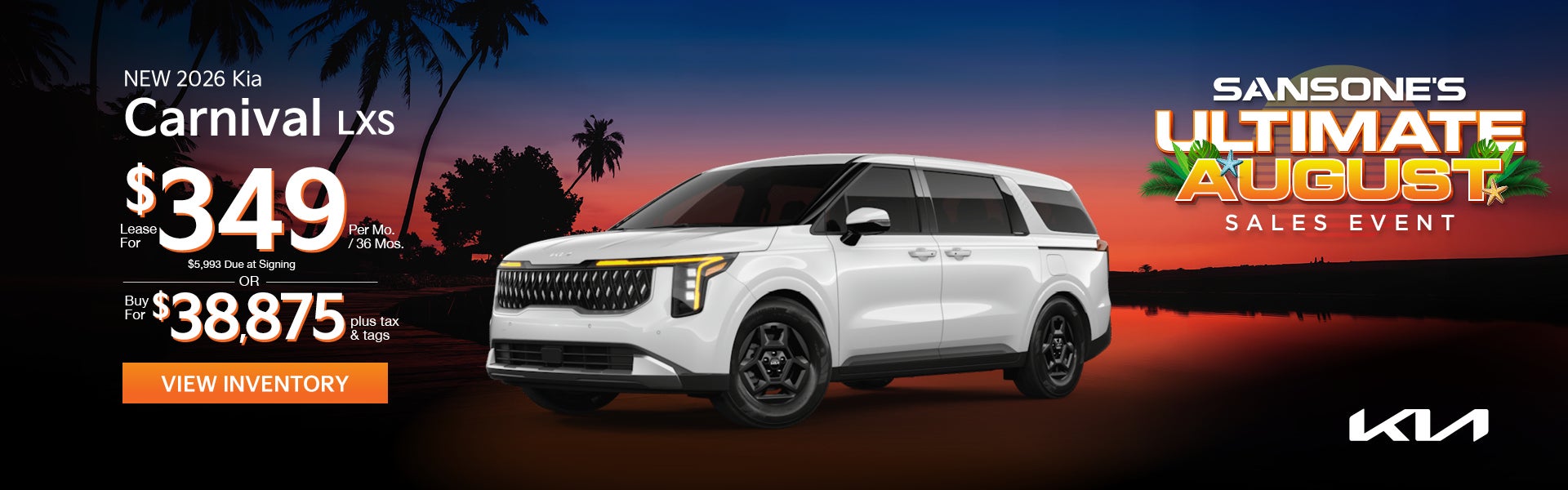 New 2026 Kia Carnival LXS 