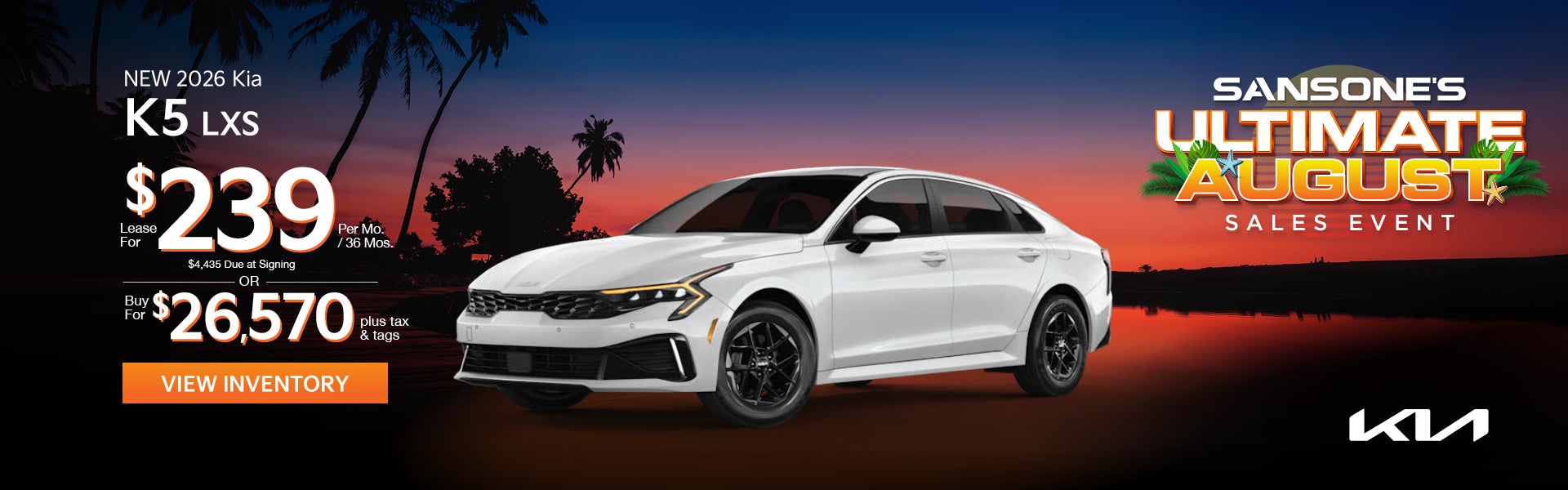 New 2026 Kia K5 LXS 