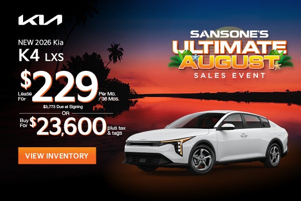 New 2026 Kia K4 LXS