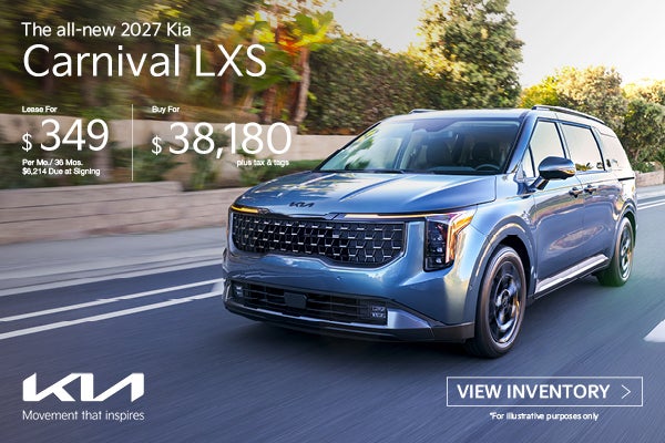 New 2027 Kia Carnival LXS