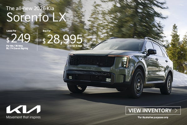 New 2026 Kia Sorento LX