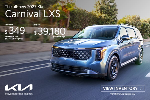 New 2027 Kia Carnival LXS