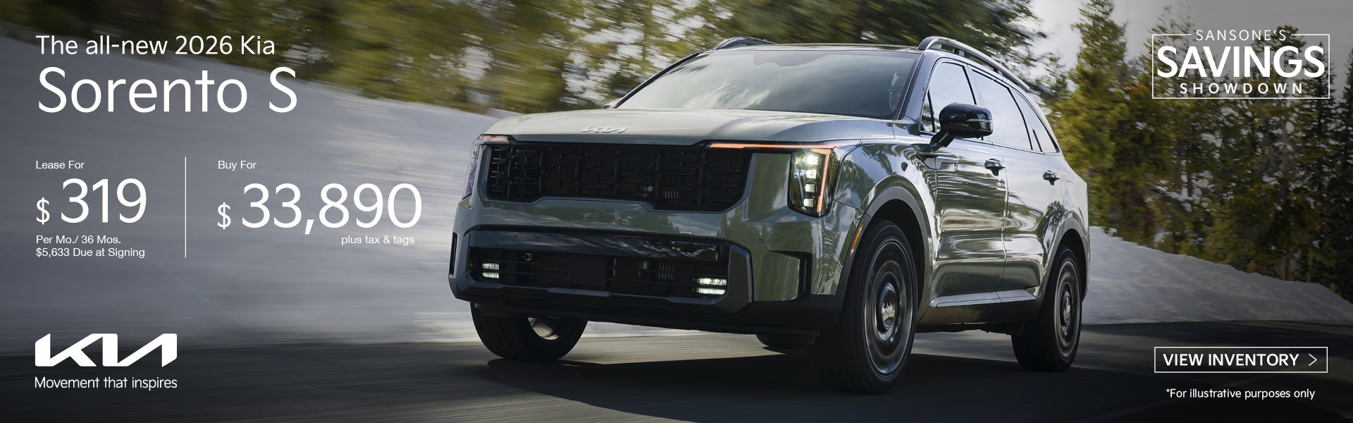 New 2026 Kia Sorento S